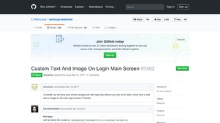 Custom Text And Image On Login Main Screen · Issue #1402 ... - GitHub