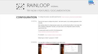 Documentation / Configuration / RainLoop Webmail