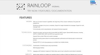 Features / RainLoop Webmail