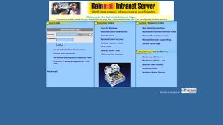 Rainmail Intranet Page