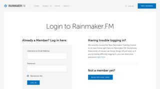 Login to Rainmaker.FM | Rainmaker.FM