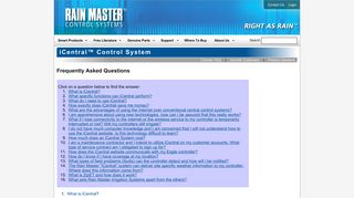 iCentral™: Frequently Asked Questions - Rain Master Control Systems