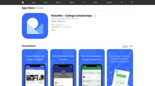 RaiseMe - College scholarships on the App Store - iTunes - Apple