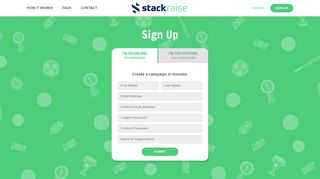 Sign Up | Stack Raise