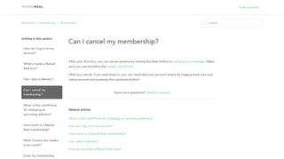 Can I cancel my membership? – Raised Real