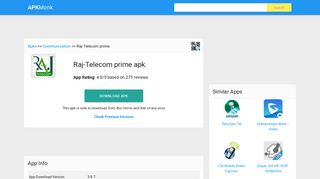 Raj-Telecom prime Apk Download latest version 3.8.7- com.revesoft ...