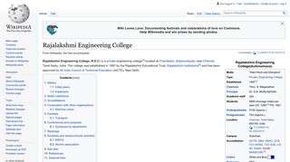Rajalakshmi Engineering College - Wikipedia