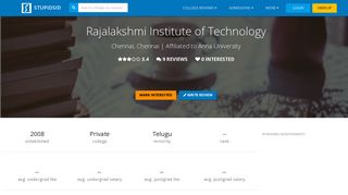 Rajalakshmi Institute of Technology (RIT), Chennai, Chennai ...