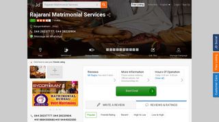 Rajarani Matrimonial Services, Nungambakkam - Justdial