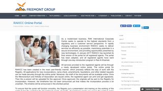 Freemont Group - RAKICC Online Portal