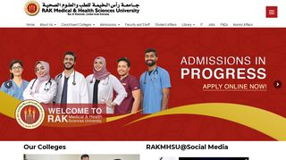 Best Medical Schools, Colleges, Universities in Dubai UAE - RAK MHSU
