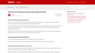What is the Rakuten Rewards MasterCard®? – Rakuten.com
