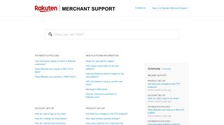 Rakuten Merchant Support