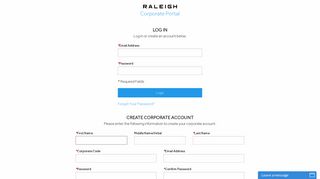 Create New Customer Account - Raleigh Bikes