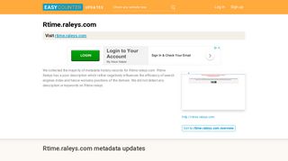 Rtime Raleys (Rtime.raleys.com) - W E L C O M E - Easycounter