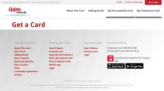 Get a Card - Ralphs Prepaid - Kroger REWARDS Prepaid Visa