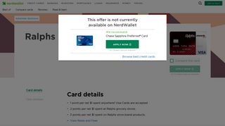 US Bank Ralphs Rewards Plus Visa Card Review | NerdWallet