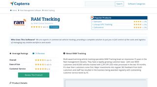 RAM Tracking Reviews and Pricing - 2019 - Capterra
