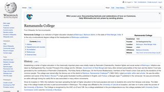 Ramananda College - Wikipedia