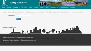 Surrey Ramblers - Members' Login
