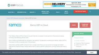 Ramco ERP on Cloud Software - ERP Pricing, Demo & Comparison
