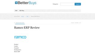 Ramco ERP Review – 2019 Pricing, Features, Shortcomings