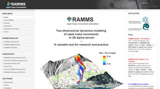 RAMMS - Rapid Mass MovementS: Numerical Natural Hazard ...