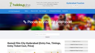 Ramoji Film City Hyderabad, timings, entry ticket cost, price, fee ...