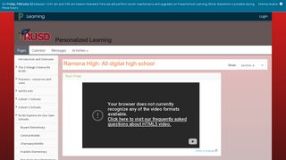 Ramona HIgh: All digital high school - PowerSchool Learning