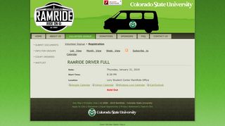 Registration - RamRide Driver FULL - 1/31/2019 - RamRide