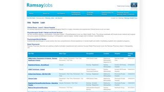 Ramsay Jobs - Job Search