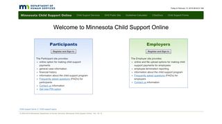 Minnesota Child Support Online - Welcome to Minnesota Child ...