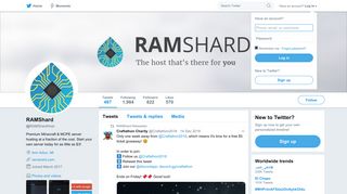 RAMShard (@RAMShardHost) | Twitter