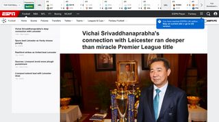 Vichai Srivaddhanaprabha's connection with Leicester ran deeper ...