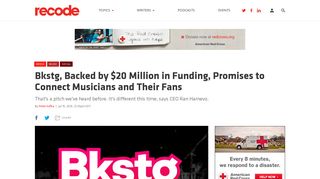 Bkstg, Backed by $20 Million in Funding, Promises to Connect ...