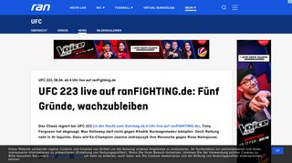 UFC 223 live auf ranFIGHTING.de: Fünf Gründe, wachzubleiben