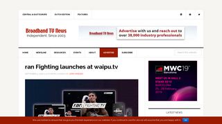 ran Fighting launches at waipu.tv - Broadband TV News