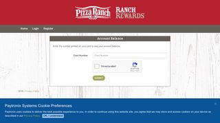 Check Your Balance - Pizza Ranch Member Portal - System Guest Portal
