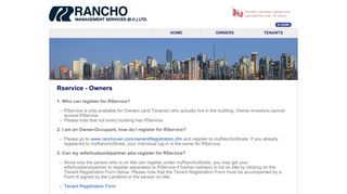Rservice - Owners - Rancho Concierge Online - Strata Management ...
