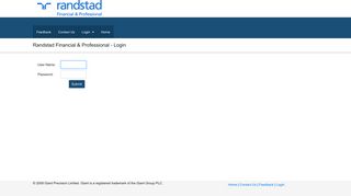 Randstad Financial & Professional > login