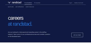Career Opportunities at Randstad USA
