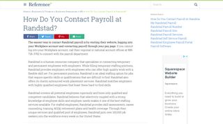 How Do You Contact Payroll at Randstad? | Reference.com