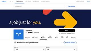 Working at Randstad: 1,943 Reviews about Pay & Benefits | Indeed.com