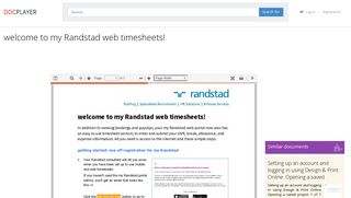 welcome to my Randstad web timesheets! - PDF - DocPlayer.net
