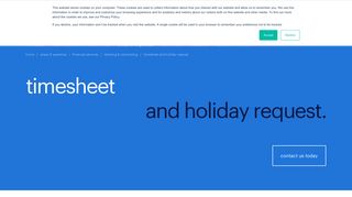 timesheet and holiday request | Randstad.co.uk