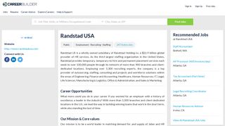 Work at Randstad USA | CareerBuilder