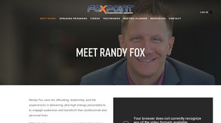 MEET RANDY FOX — FoxPoint.net