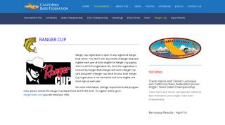 Tour – Ranger Cup | California Bass Federation