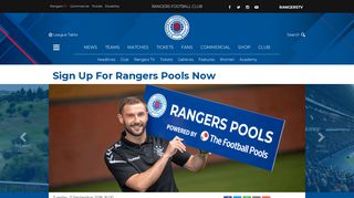 Sign Up For Rangers Pools Now - Rangers Football Club, Official ...