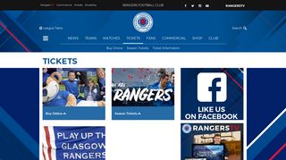 Tickets - Rangers Football Club, Official Website